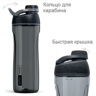 Пляшка для води BlenderBottle Tero Tritan 25oz / 735ml Black