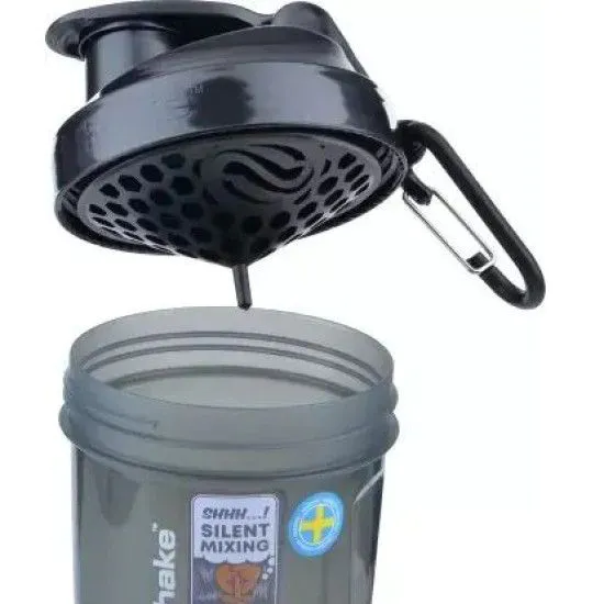 Шейкер SmartShake Original 2GO 600ml Black с 3-ма відсіками (original)
