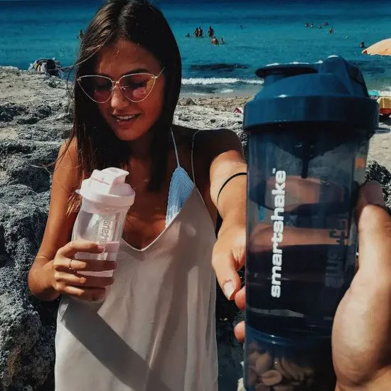 Шейкер SmartShake Slim 500ml с 2-мя отсеками (original)
