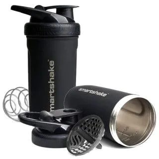 Шейкер SmartShake Reforce Stainless Steel Black 900ml (металевий)