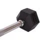 Штанга фіксована вигнута Rubber Hexagon Barbell від 10 до 50 кг