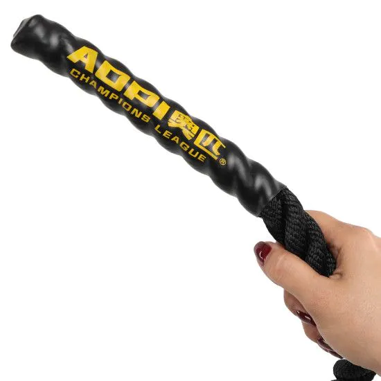 Скакалка-канат та функціонального тренінгу AOPI EXTRA THICK 2,8 м чорна