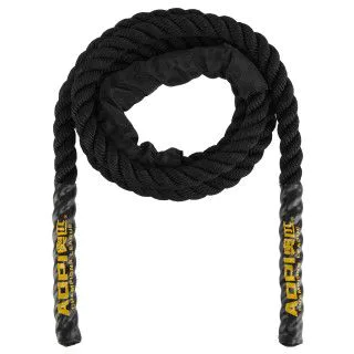 Скакалка-канат та функціонального тренінгу AOPI EXTRA THICK 2,8 м чорна