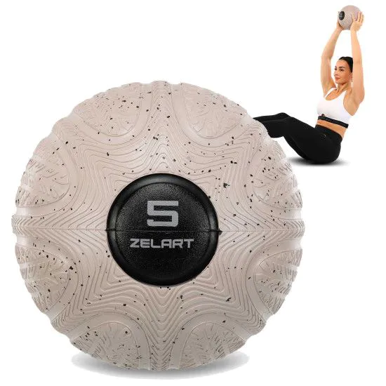 М'яч SLAM BALL Медбол з піском 5 кг (Zelart FI-490510)