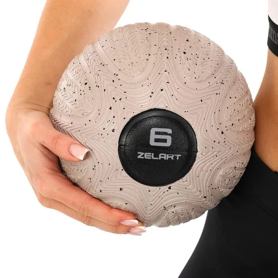 М'яч SLAM BALL Медбол з піском 6 кг (Zelart FI-490510)