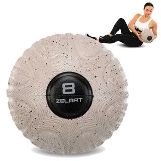 М'яч SLAM BALL Медбол з піском 8 кг (Zelart FI-490510)