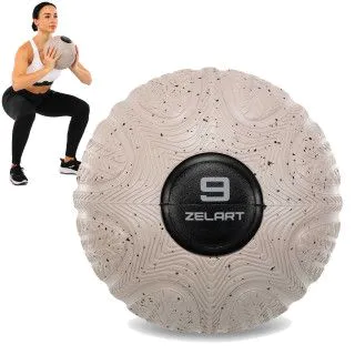 М'яч SLAM BALL Медбол з піском 9 кг (Zelart FI-490510)