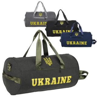 Сумка спортивна Бочонок UKRAINE 50 х 25 см