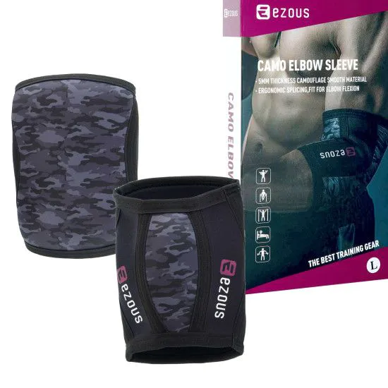 Налокотники для жима EZOUS CAMO ELBOW SLEEVE 