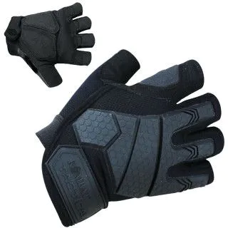 Тактичні рукавички KOMBAT Alpha Fingerless (чорні)
