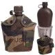 Фляга з казанком V-1л в чохлі Woodland