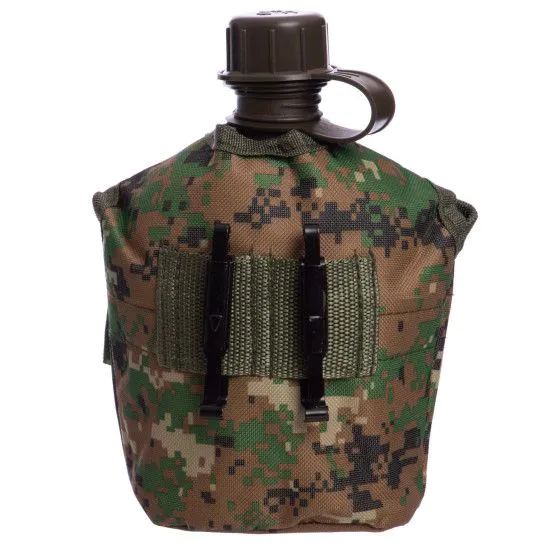 Фляга з казанком V-1л в чохлі Marpat (пиксель)