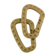Карабін KOMBAT Tactical Carabiner 1 штука (койот)
