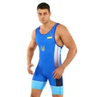 Трико для боротьби UKRAINE SP-Sport JY-0724 синє