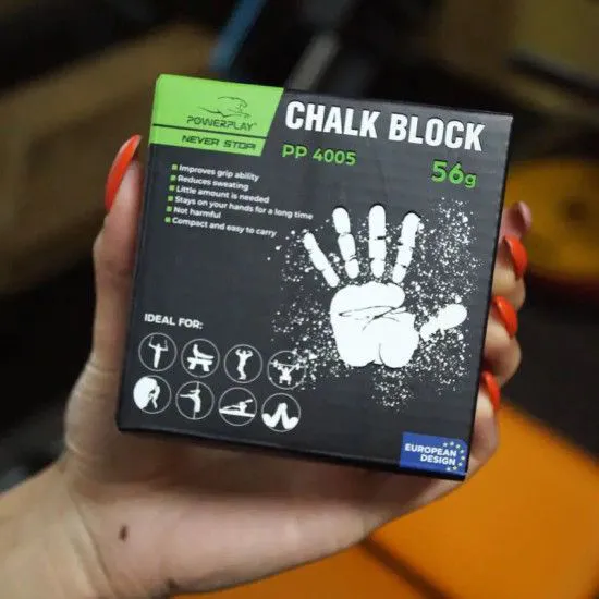 Тальк гімнастичний магнезія PowerPlay 4005 Chalk Block 56 г 