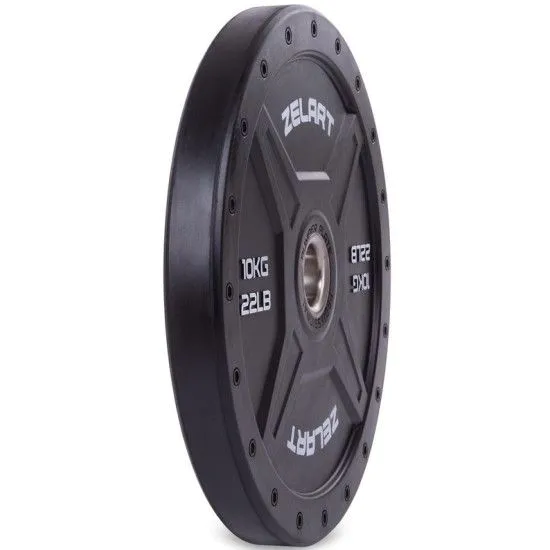 Млинці бамперні Bumper Plates 10 кг Zelart 