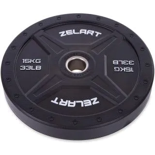 Млинці бамперні Bumper Plates 15 кг Zelart 