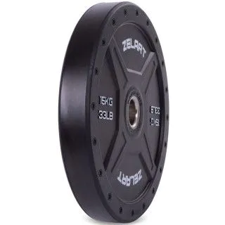 Млинці бамперні Bumper Plates 15 кг Zelart 