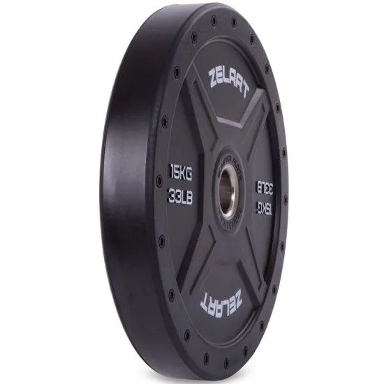 Млинці бамперні Bumper Plates 15 кг Zelart 