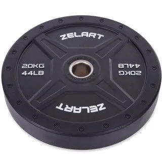Млинці бамперні Bumper Plates 20 кг Zelart
