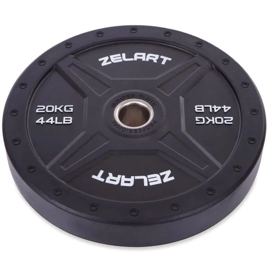 Млинці бамперні Bumper Plates 20 кг Zelart