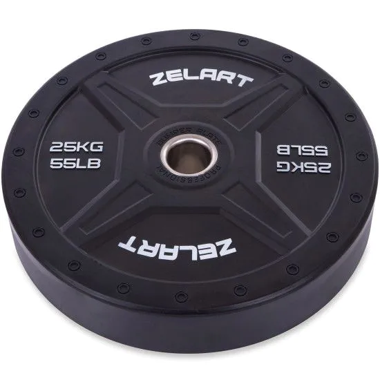 Млинці бамперні Bumper Plates 25 кг Zelart