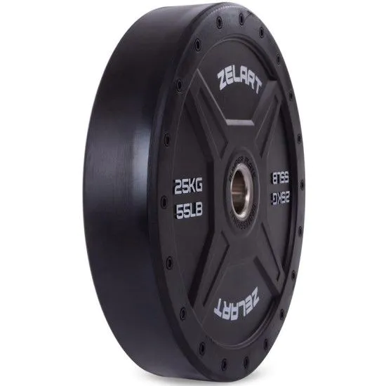 Млинці бамперні Bumper Plates 25 кг Zelart