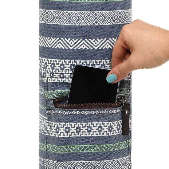  Сумка для йоги килимка KINDFOLK Yoga bag (15 х 65 см) сіра