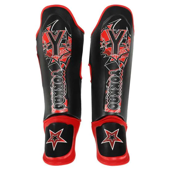 Захист гомілкостопу YOKKAO (Муай Тай, ММА, Кікбоксинг) червоний