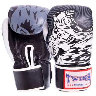 Боксерські рукавички TWINS Print-4 шкіра (10oz, 12oz)