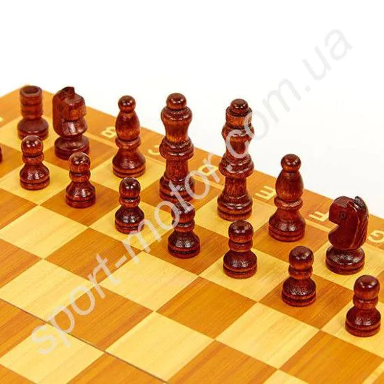 Шахматы, нарды, шашки 24 х 24 см (дерево)