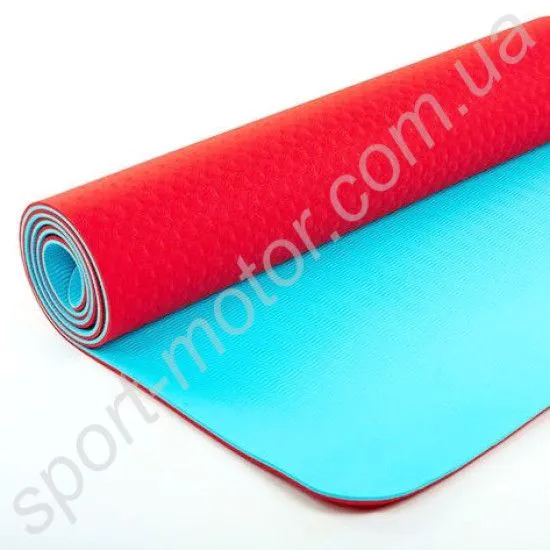 Килимок для йоги та фітнесу Yoga mat TPE + TC 6мм