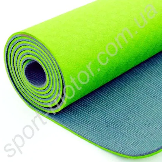 Килимок для йоги та фітнесу Yoga mat TPE + TC 6мм