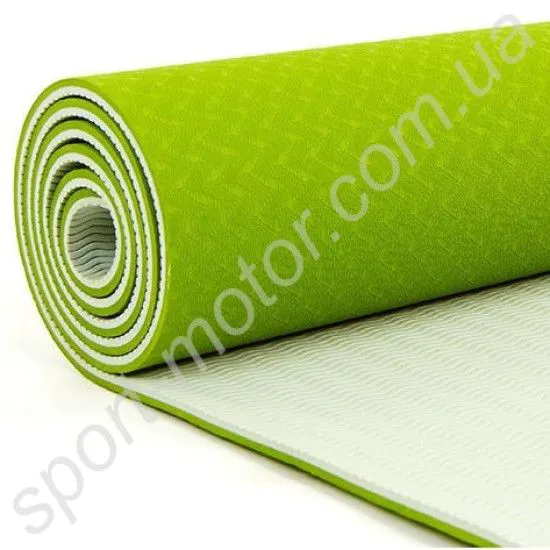 Килимок для йоги та фітнесу Yoga mat TPE + TC 6мм
