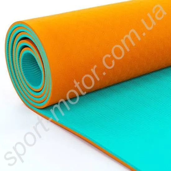 Килимок для йоги та фітнесу Yoga mat TPE + TC 6мм