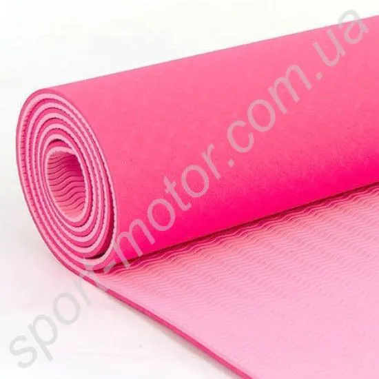 Килимок для йоги та фітнесу Yoga mat TPE + TC 6мм