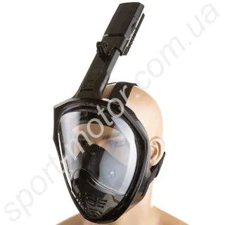 Маска для снорклинга повнолицев чорна L / XL